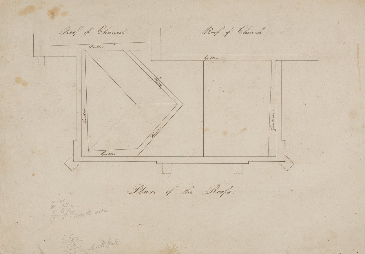 [En av] fem design for en kirke av James Wyatt