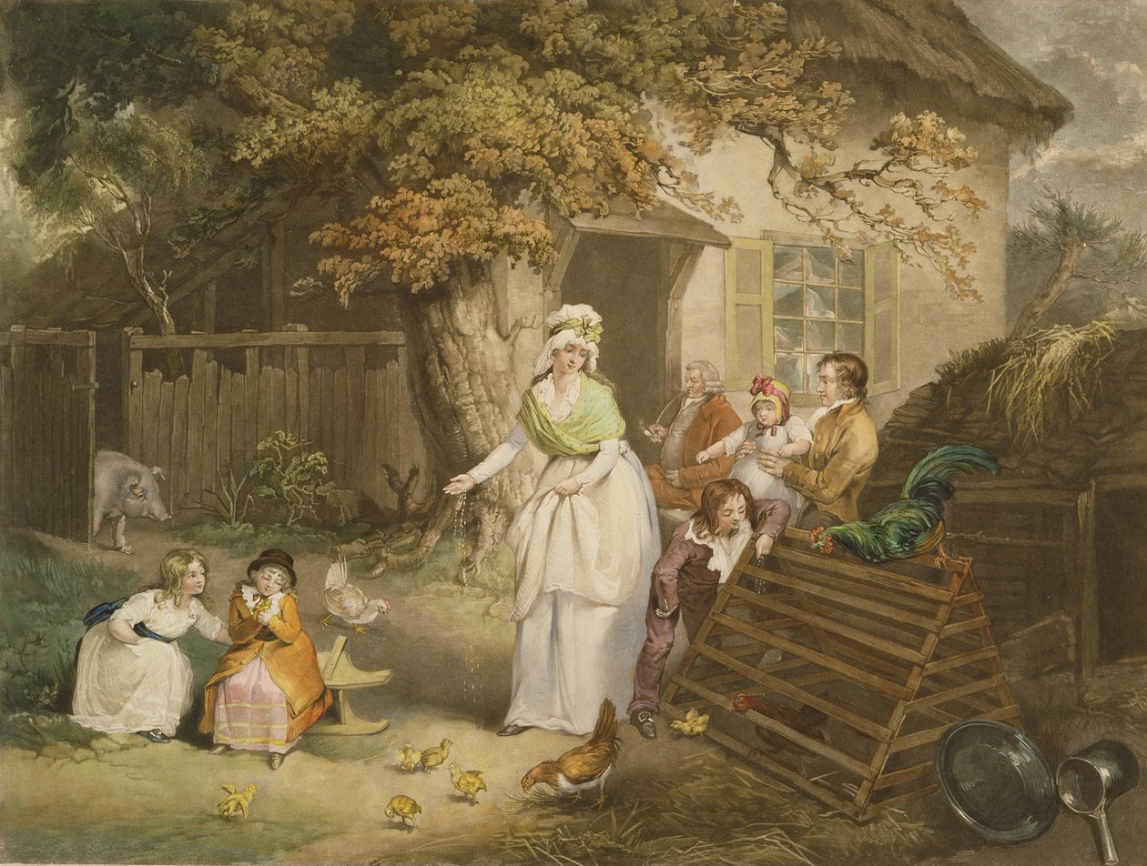 The Citizens Retreat, 1796 (farget mezzotint) av James after Ward