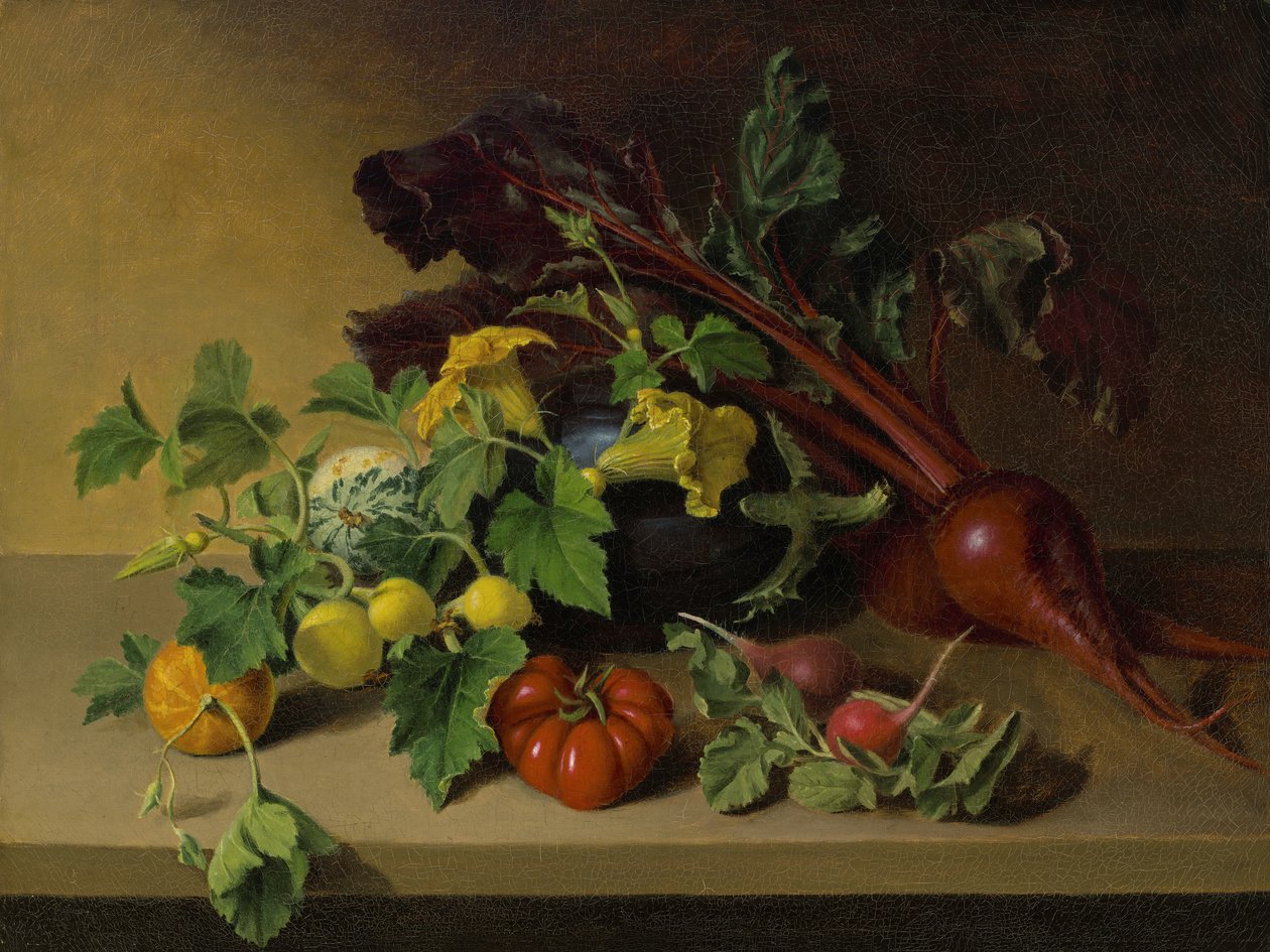 Stilleben med grønnsaker, 1826 av James the Elder Peale