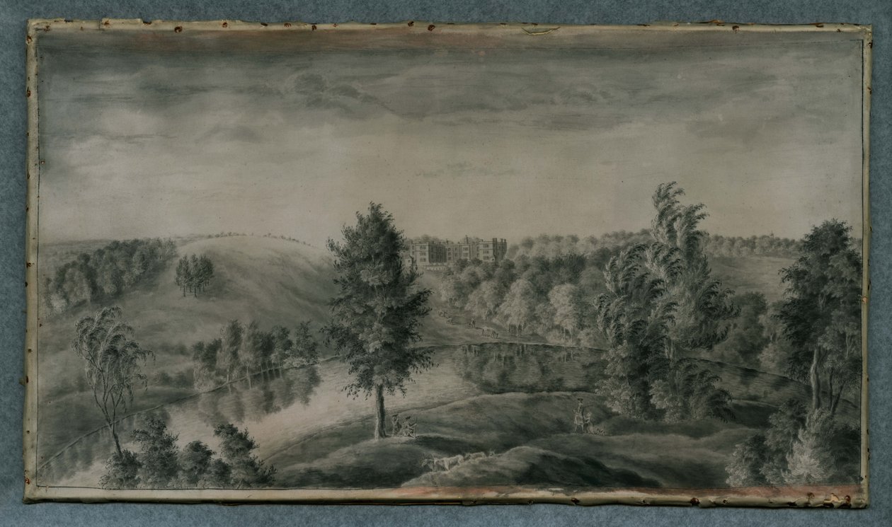 Utsikt over Temple Newsam House, fra øst av James the Younger Lambert