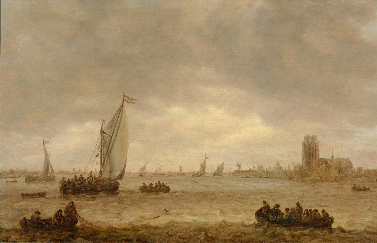Munnen av Meuse (Dordrecht) av Jan Josephsz van Goyen