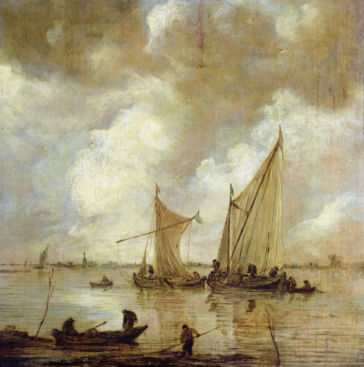 Stormfullt havlandskap, 1655 av Jan Josephsz van Goyen