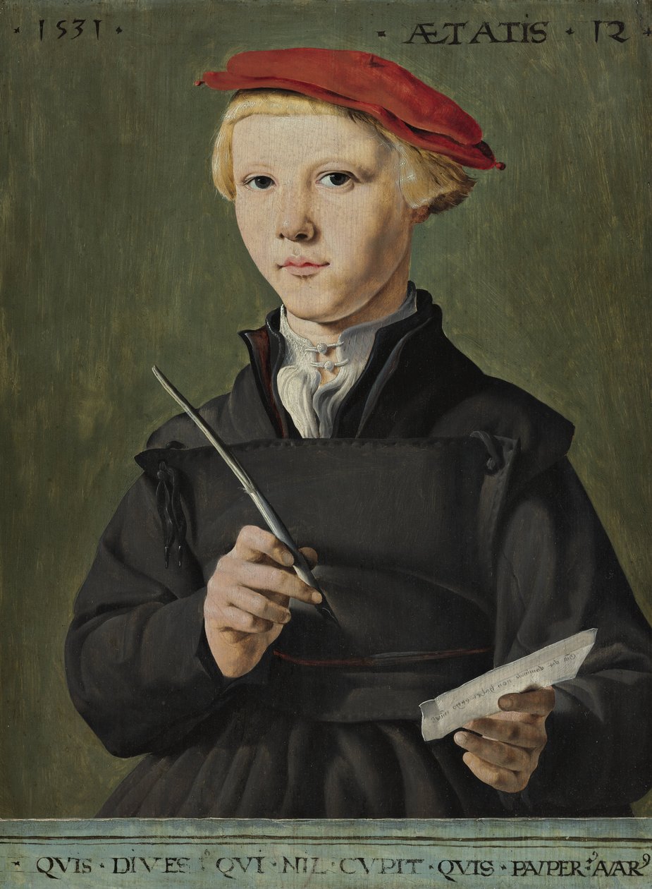 Portrett av en ung forsker av Jan van Scorel