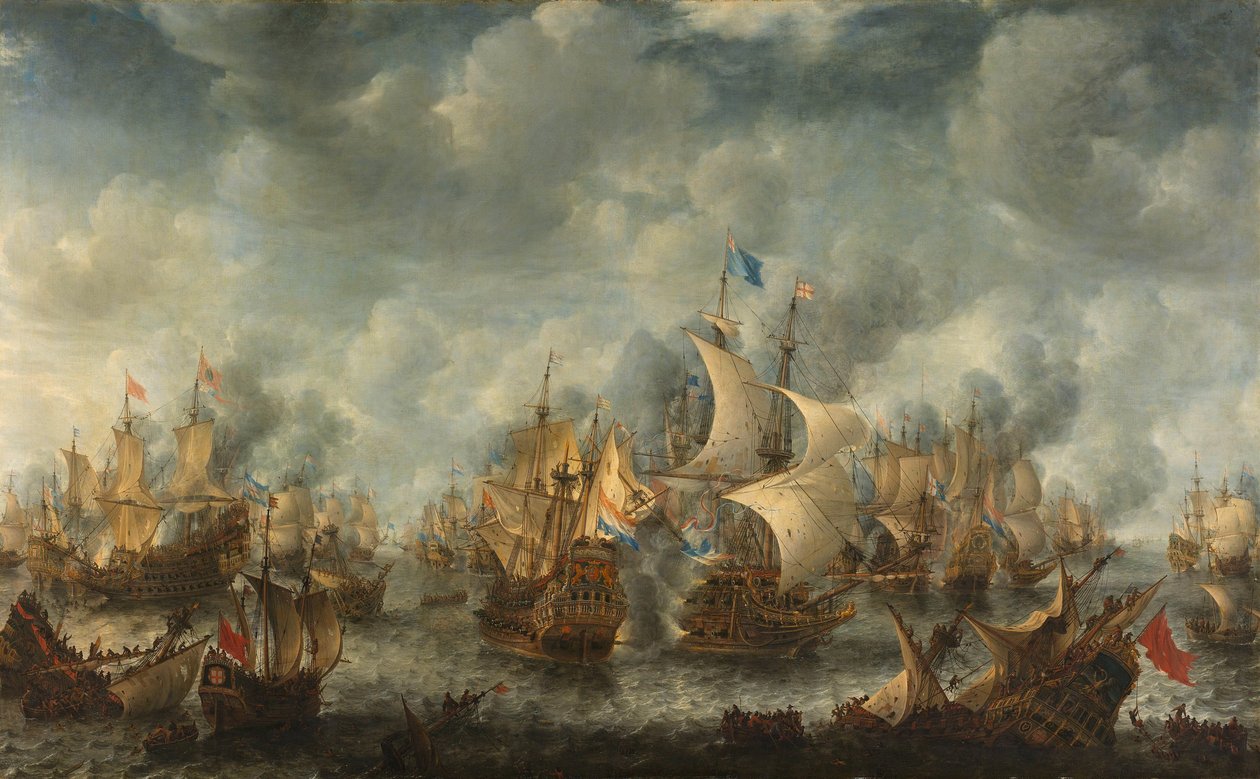 Slaget ved Ter Heijde av Jan Abrahamsz. Beerstraten