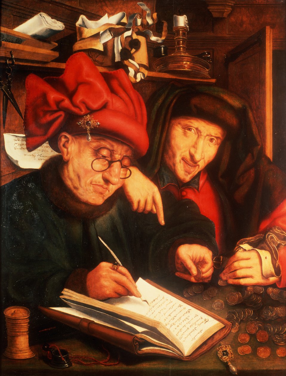 The Money Lenders, etter Massys av Jan Anthonisz. van Ravesteyn