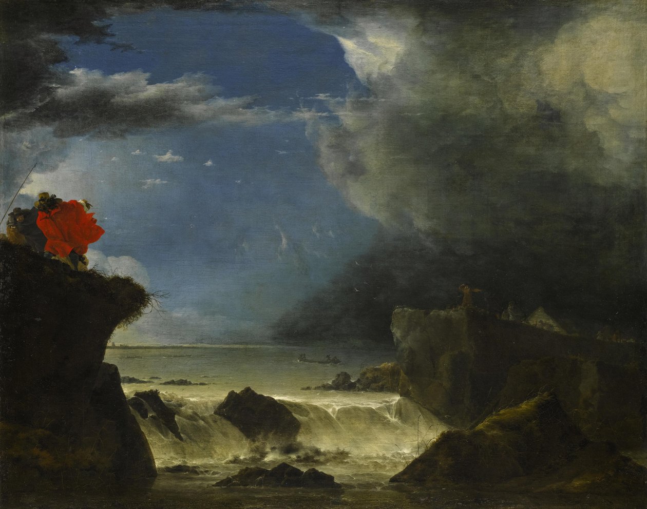 Gjennombruddet til Sint Anthonisdijk i Amsterdam av Jan Asselijn
