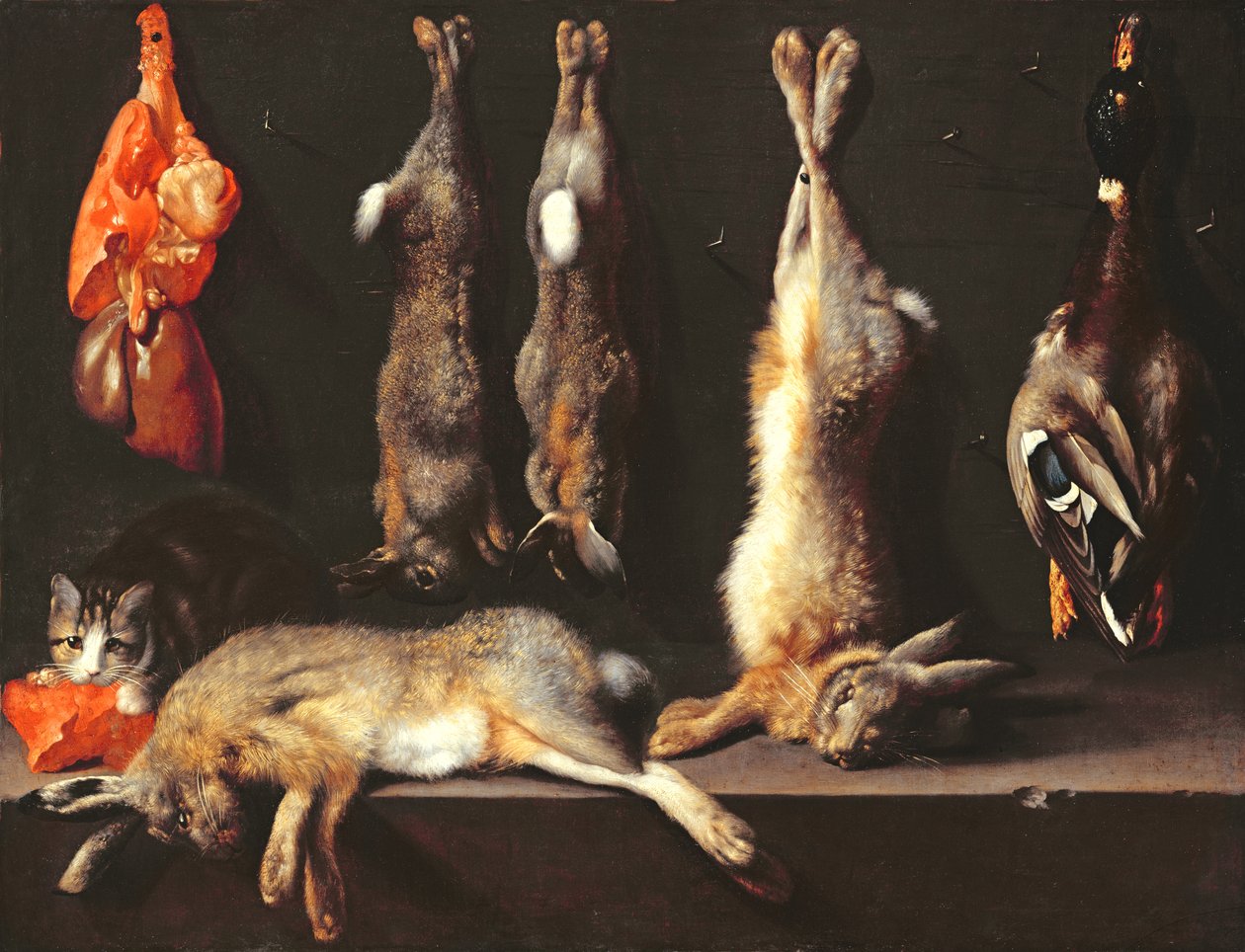 Stilleben, spill av Jan Baptist Weenix