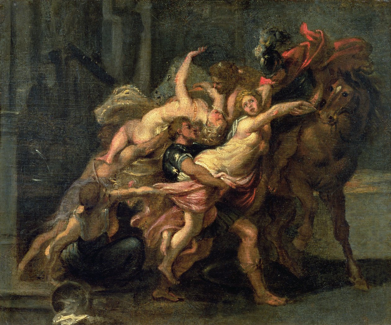 Voldtekten av Leucippos døtre, 1637-39 av Jan Boeckhorst
