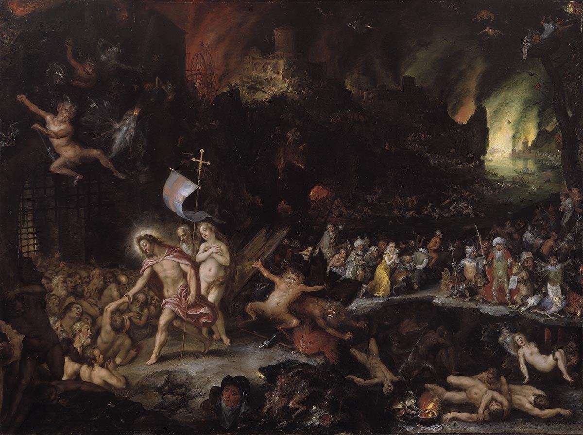 Kristus i Limbo av Jan the Elder Brueghel