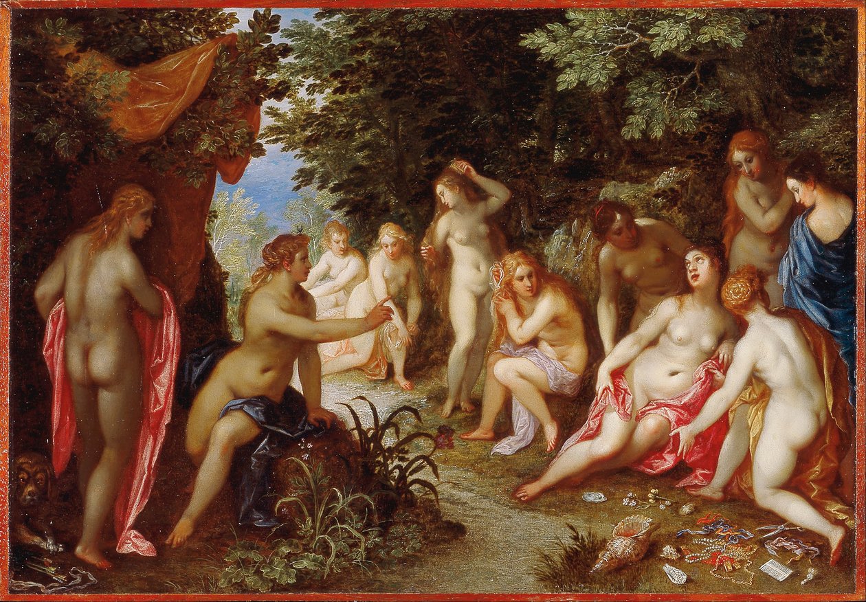 Diana og Callisto av Jan the Elder Brueghel