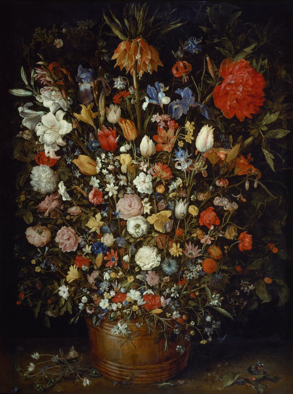 Blomster i et trefartøy av Jan the Elder Brueghel