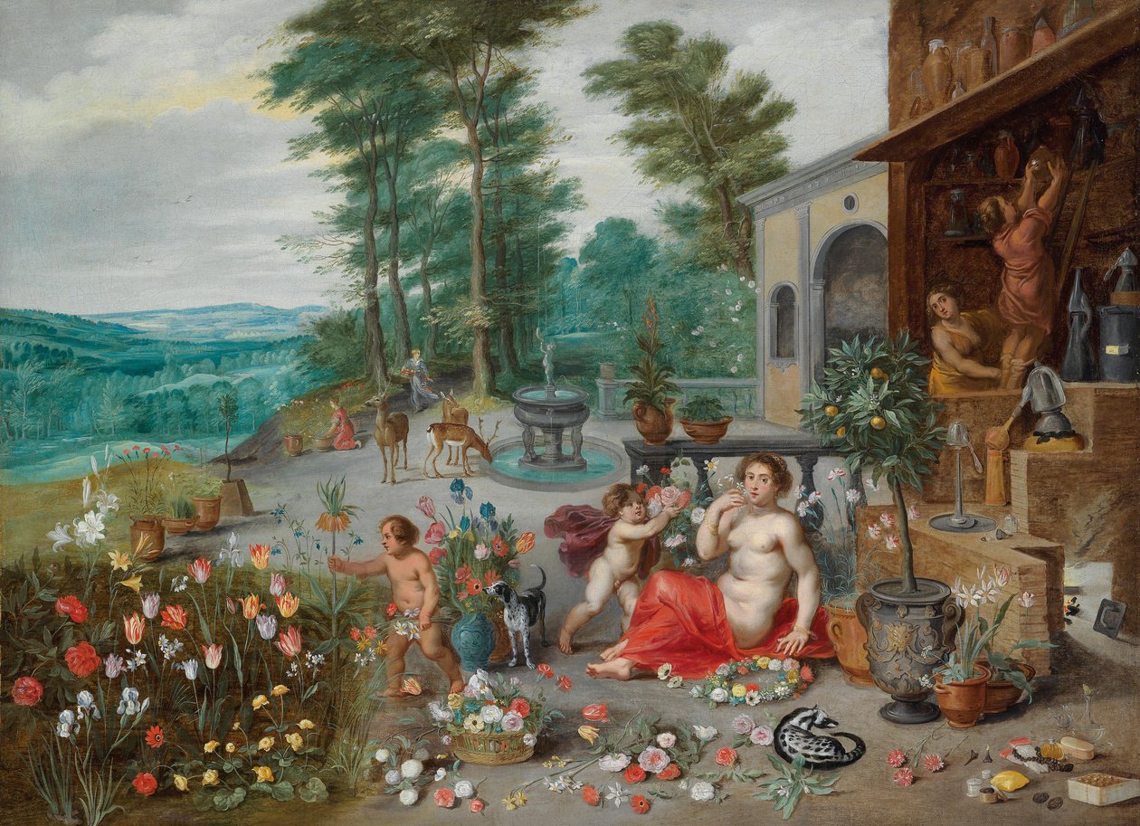 En luktlegenskap av Jan Brueghel the Younger