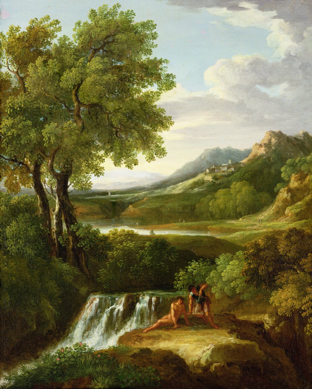 Figurer i et klassisk landskap (par 81818) av Jan Frans van Bloemen