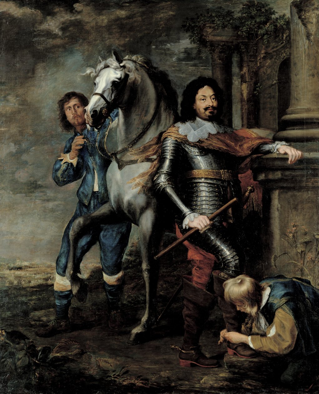 Portrett av general Ottavio Piccolomini (1600-56) hertug av Amalfi av Gerrit van Honthorst