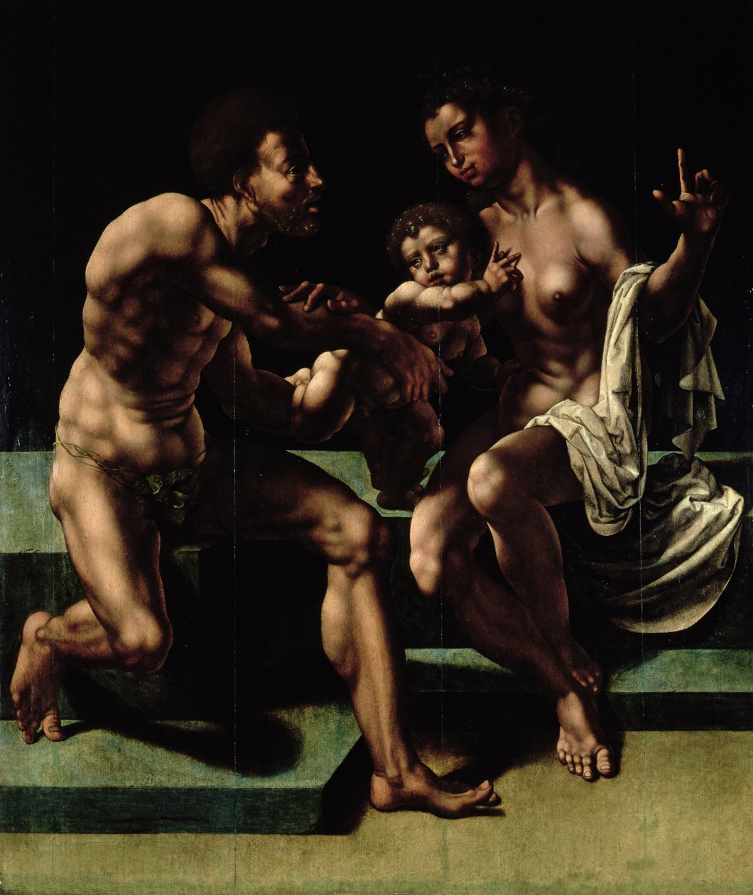 Cybele ber Saturn om å skåne barnet hennes av Jan Gossaert
