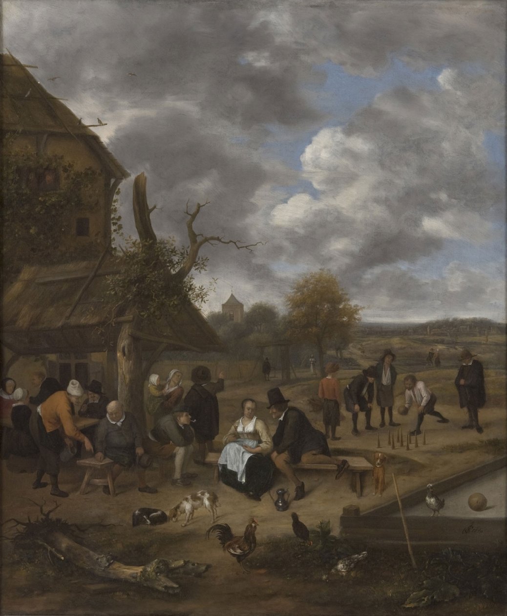 Landskap med vertshus av Jan Havickszoon Steen