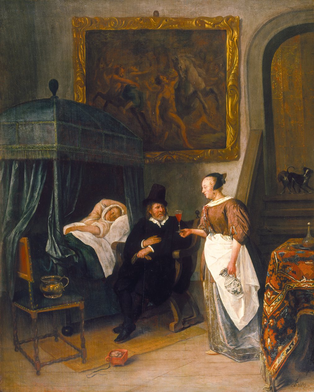 Legene besøker av Jan Havickszoon Steen