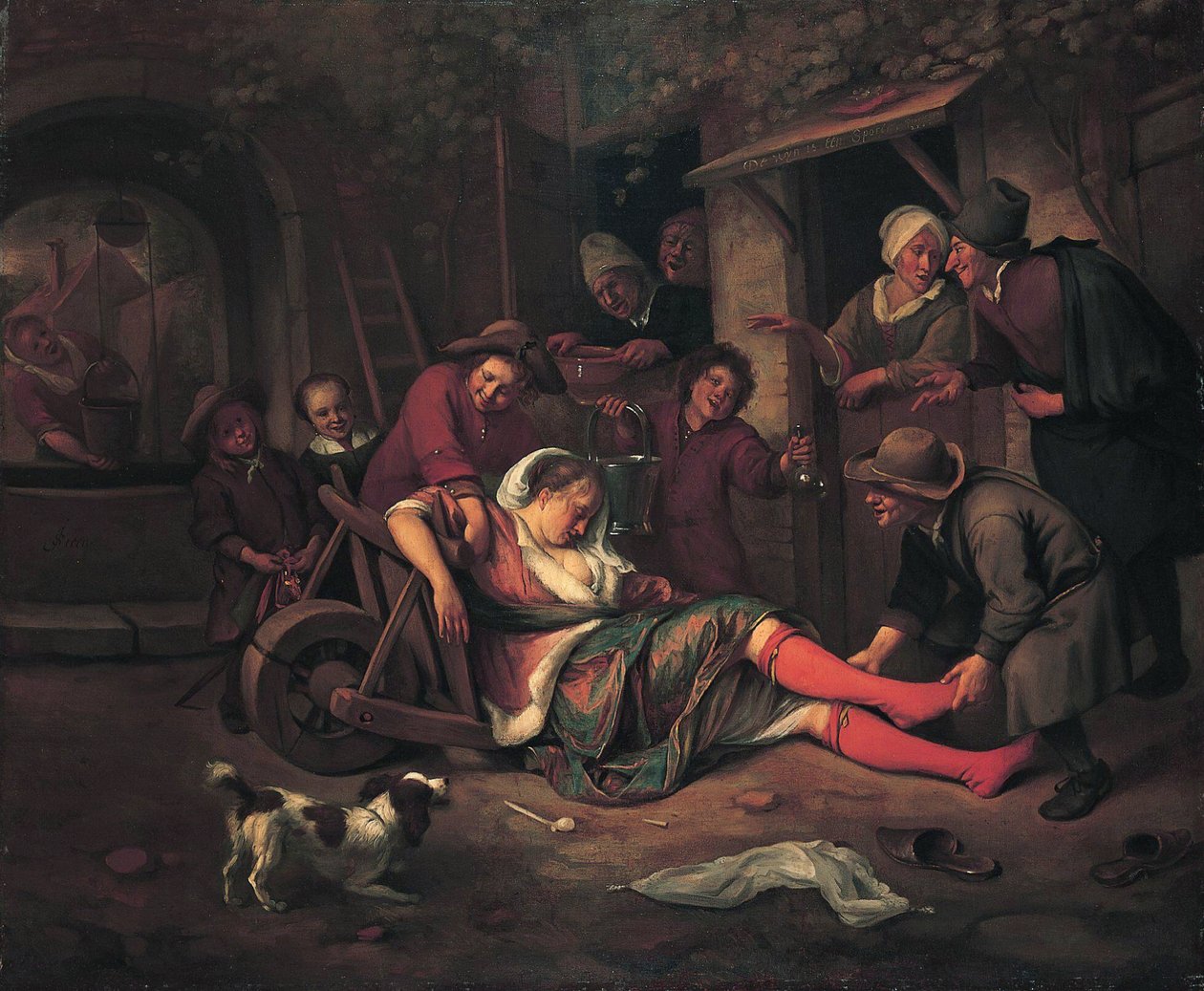 Vin er en spotter av Jan Havickszoon Steen