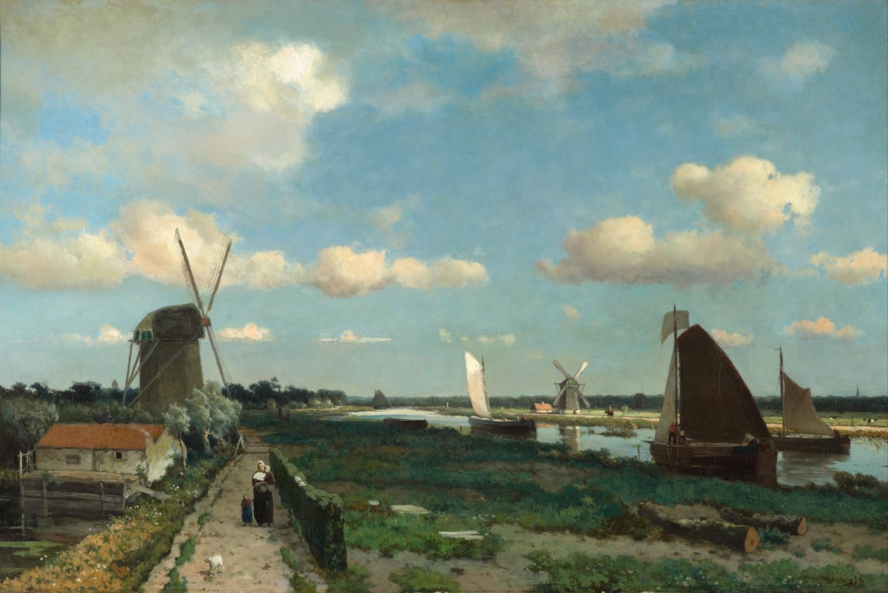 Trekvliet av Jan Hendrik Weissenbruch