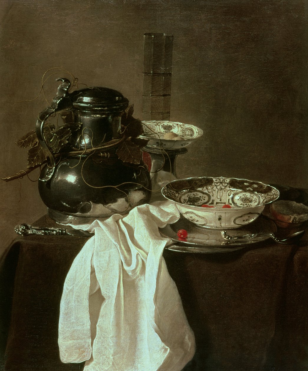 Tinn, Kina og glass, 1649 av Jan Jansz Treck