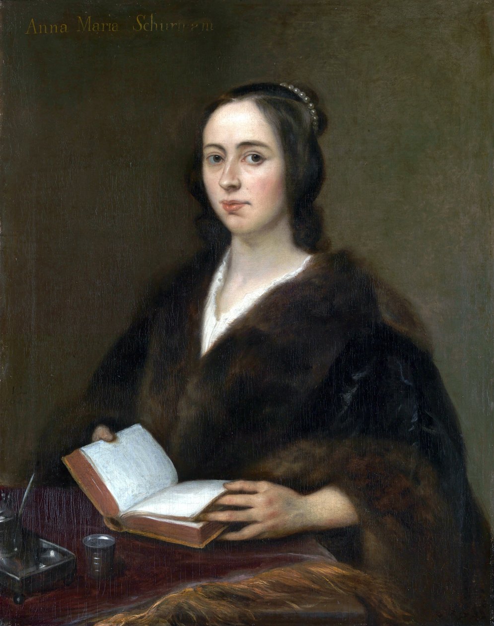 Portrett av Anna Maria van Schurman av Jan Lievens