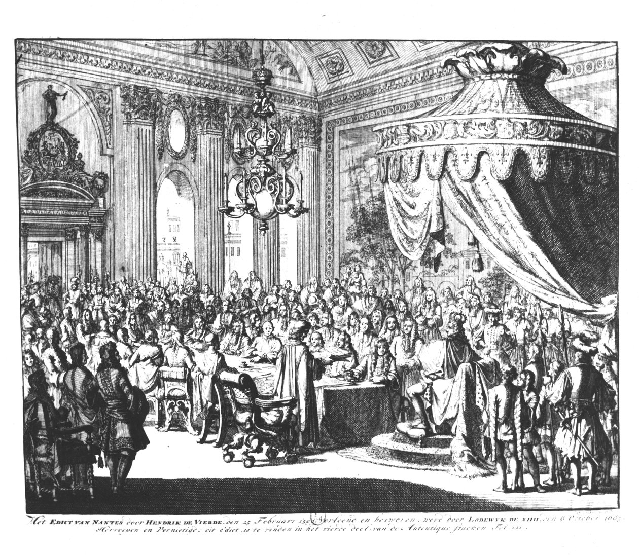 Opphevelse av ediktet av Nantes, 22. oktober 1685 av Jan Luyken