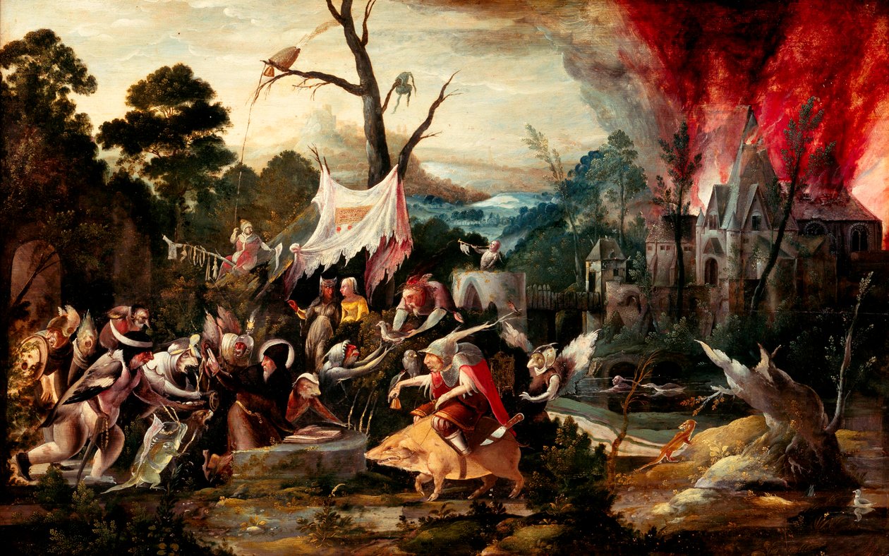 Fristelsen til Saint Anthony av Jan Mandijn