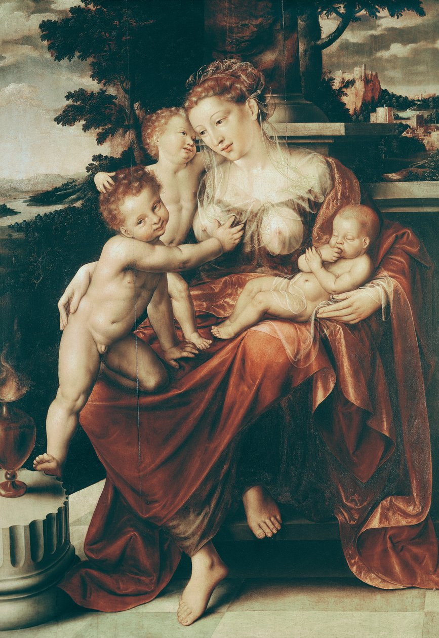 Velgjørenhet, 1544-58 av Jan Massys or Metsys