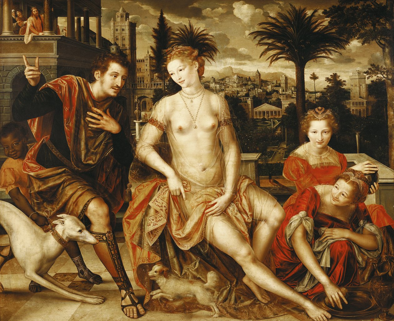 David og Batseba, 1562 av Jan Massys or Metsys