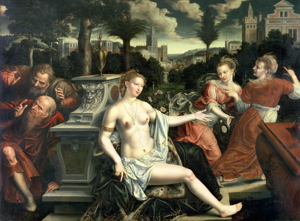 Susanna og de eldste, 1567 av Jan Massys or Metsys
