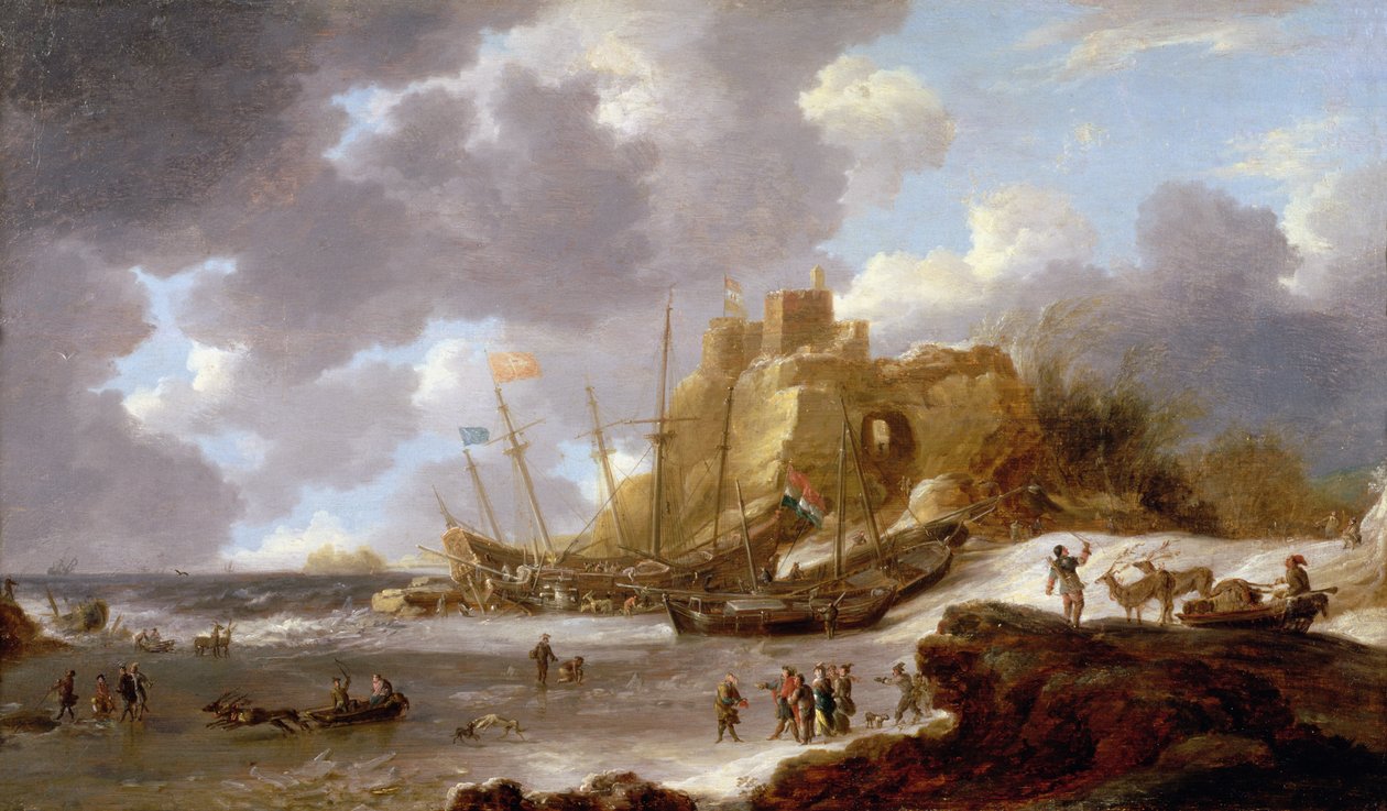 Norsk kystscene av Jan Peeters