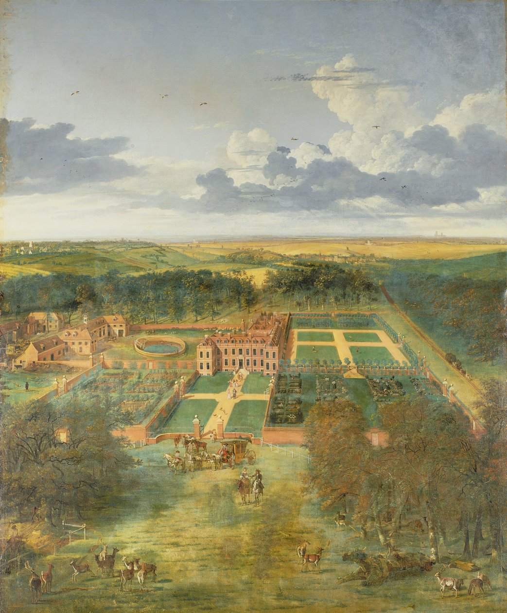 Cheveley Park, nær Newmarket av Jan Siberechts