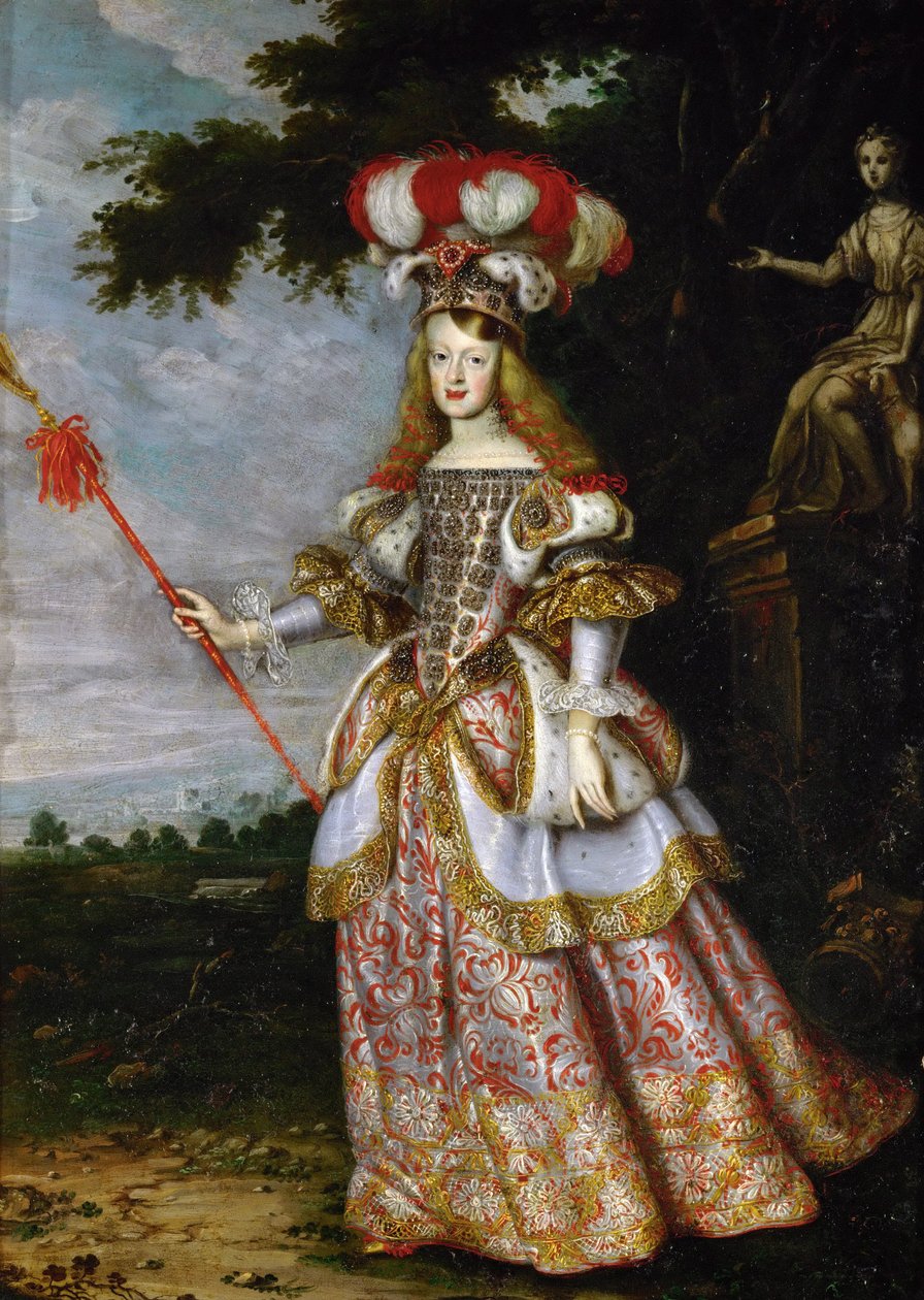 Infanta Margaret Theresa (1651-1673), keiserinne, i teaterkjole av Jan Thomas van Ieperen