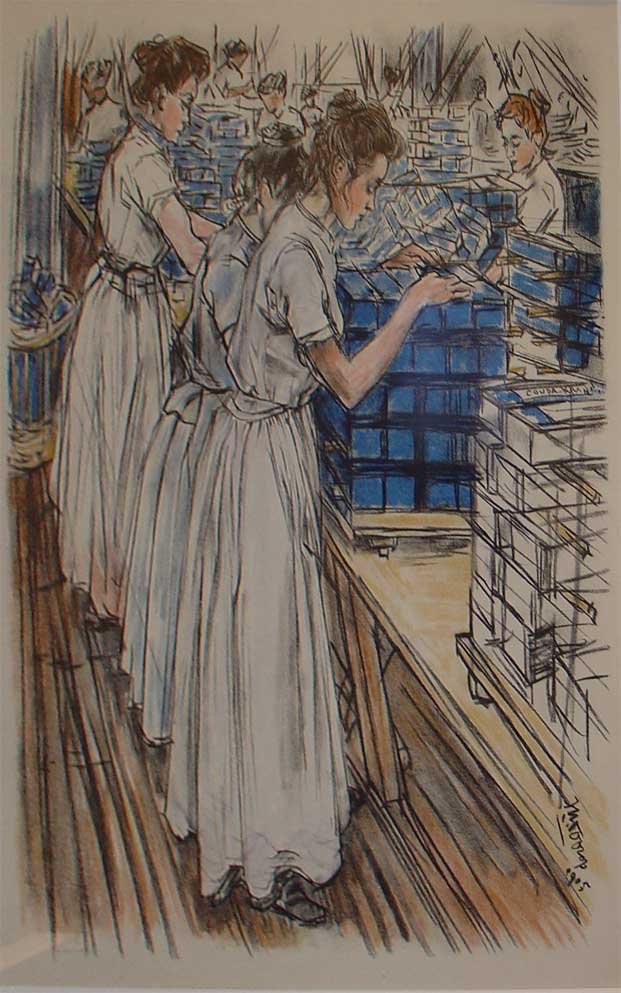Packers lysfabrikker av Jan Toorop