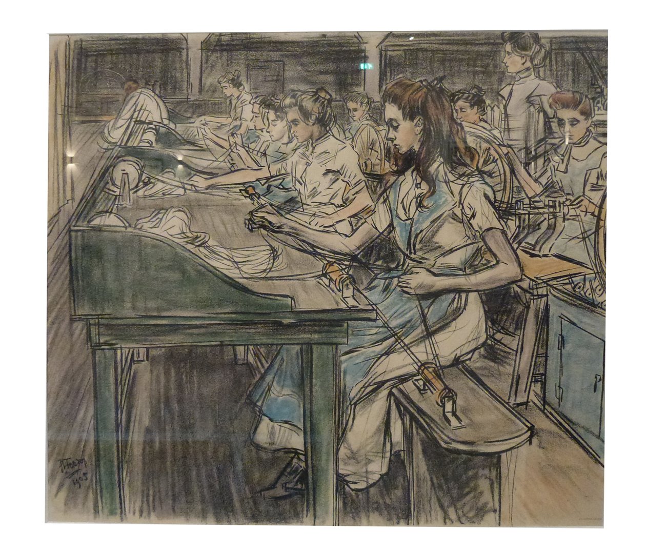 Pitpluizers 1 av de 12 litosene som Toorop laget om produksjon av stearinlys av Jan Toorop