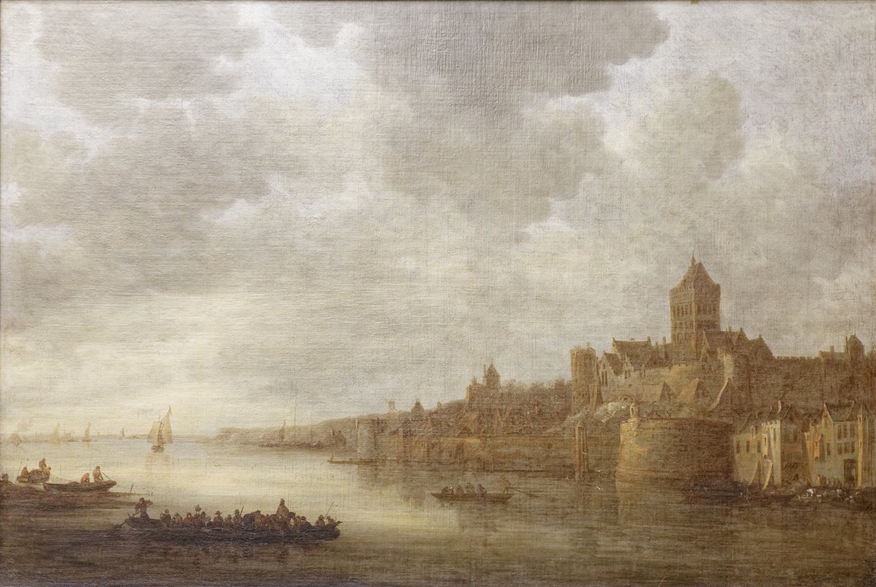 Utsikt over den nederlandske byen Nijmegen av Jan Josephsz van Goyen