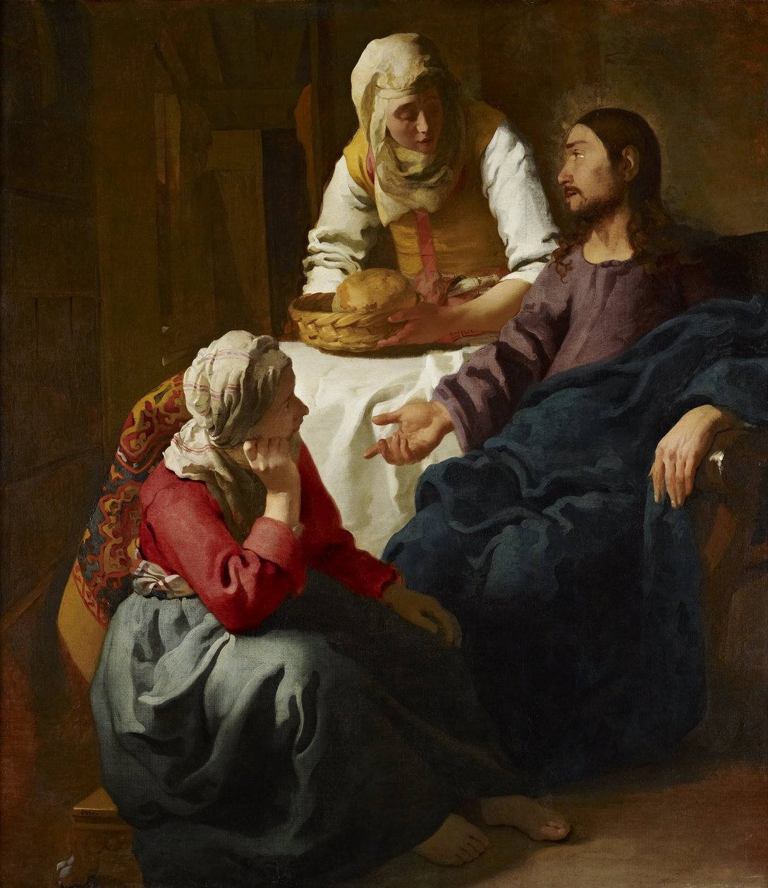 Kristus i huset til Martha og Mary av Jan Vermeer van Delft
