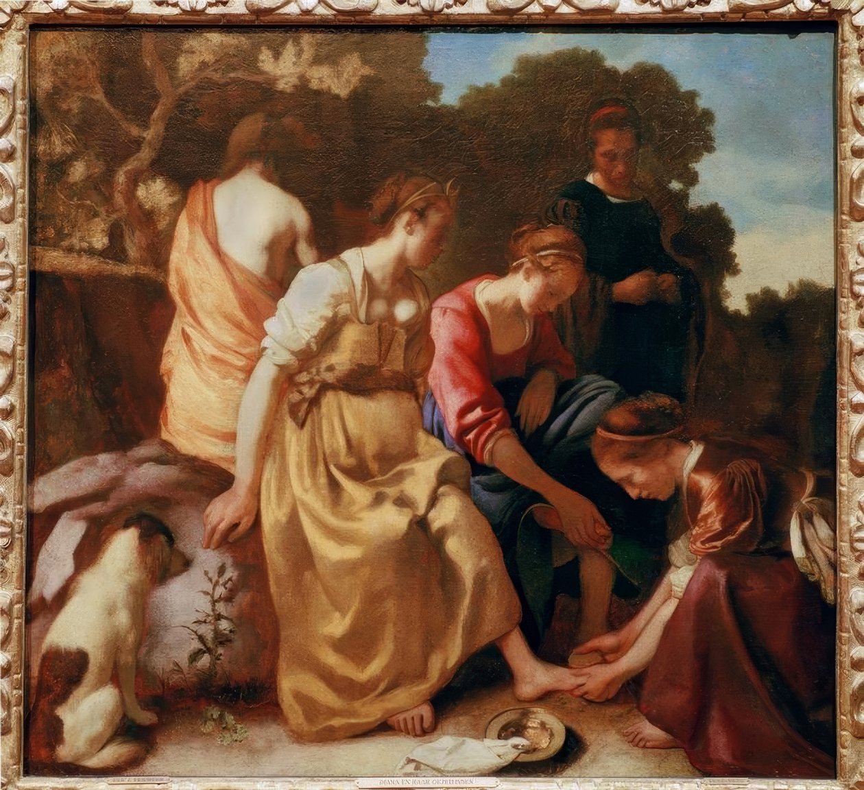 Diana med kameratene sine av Jan Vermeer van Delft