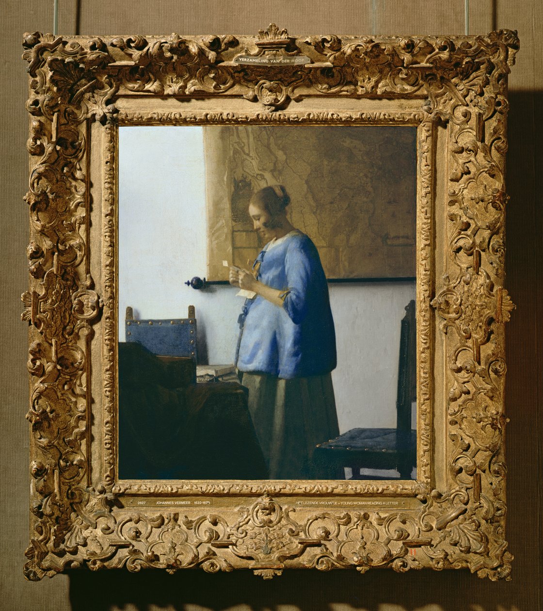 Kvinne som leser et brev, ca. 1662-63 av Jan Vermeer van Delft
