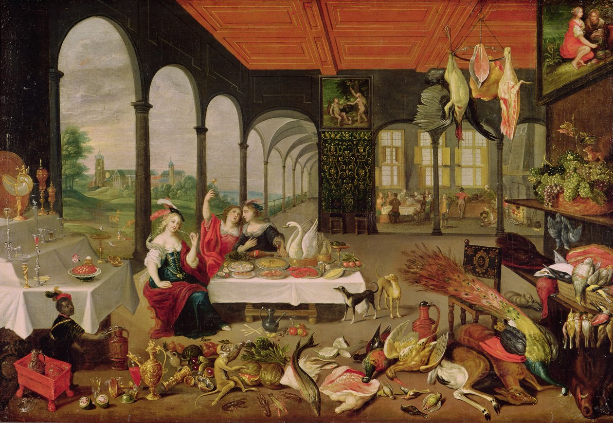 Allegori av smak av Jan the Elder Brueghel
