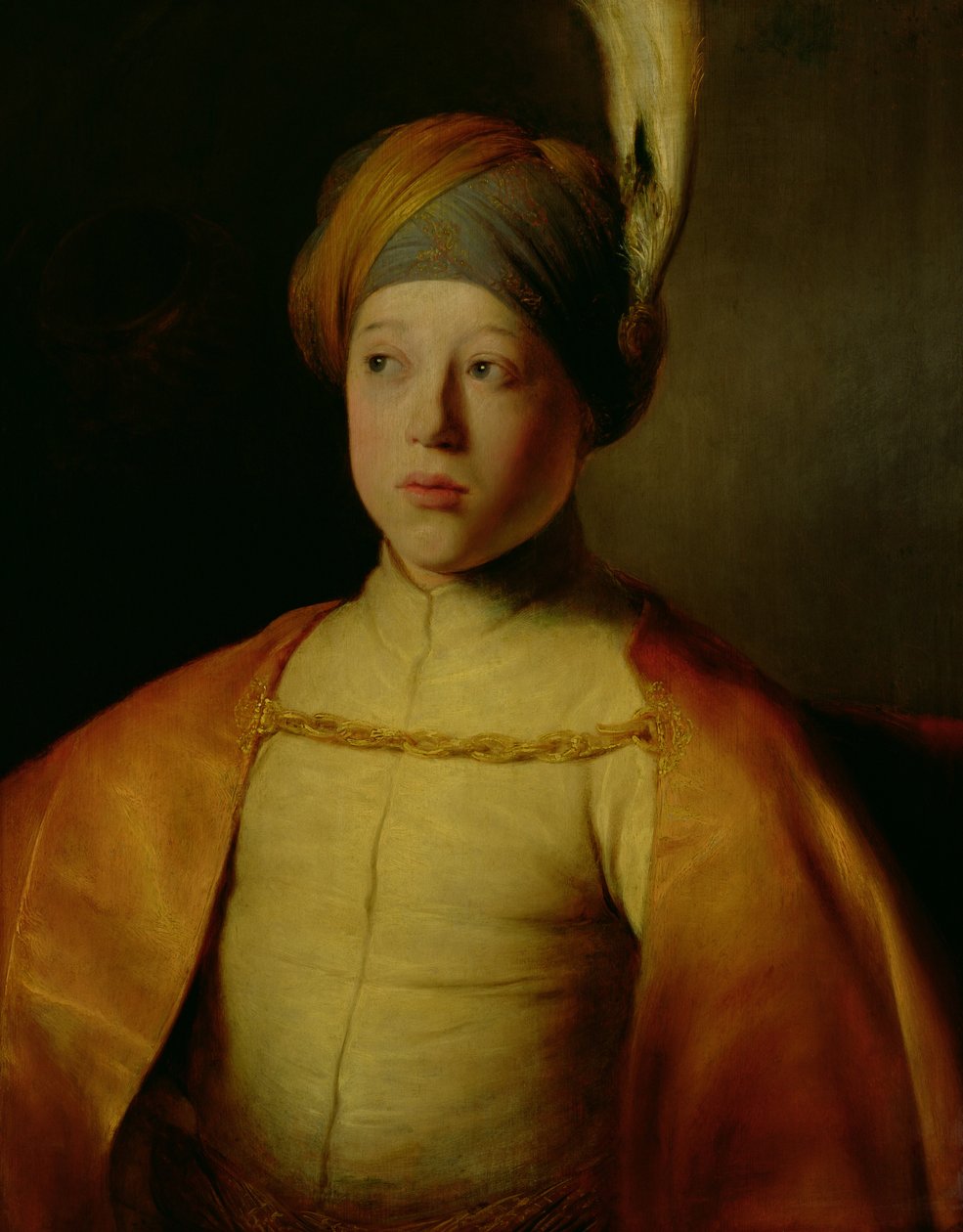Portrett av en gutt i persisk kjole av Jan the Elder Lievens