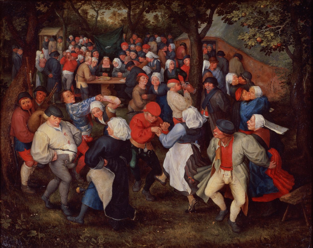 Landsbydans av Jan Brueghel the Younger