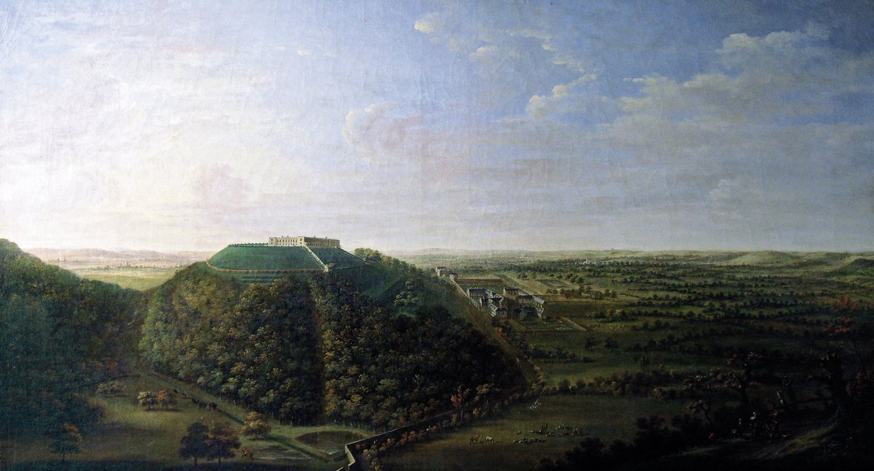 Utsikt over Belvoir Castle, 1744 av Jan the Younger Griffier