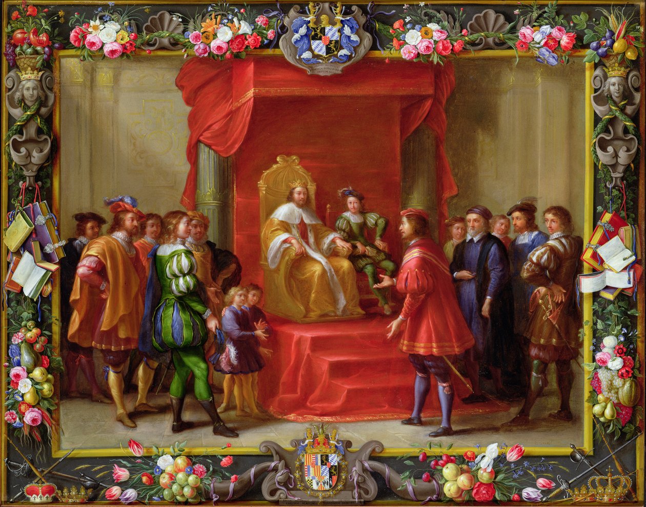 Peter IV, kongen av Aragon blir besøkt av Guillaume-Raymond Moncada av Jan van and Primo, Luigi Kessel