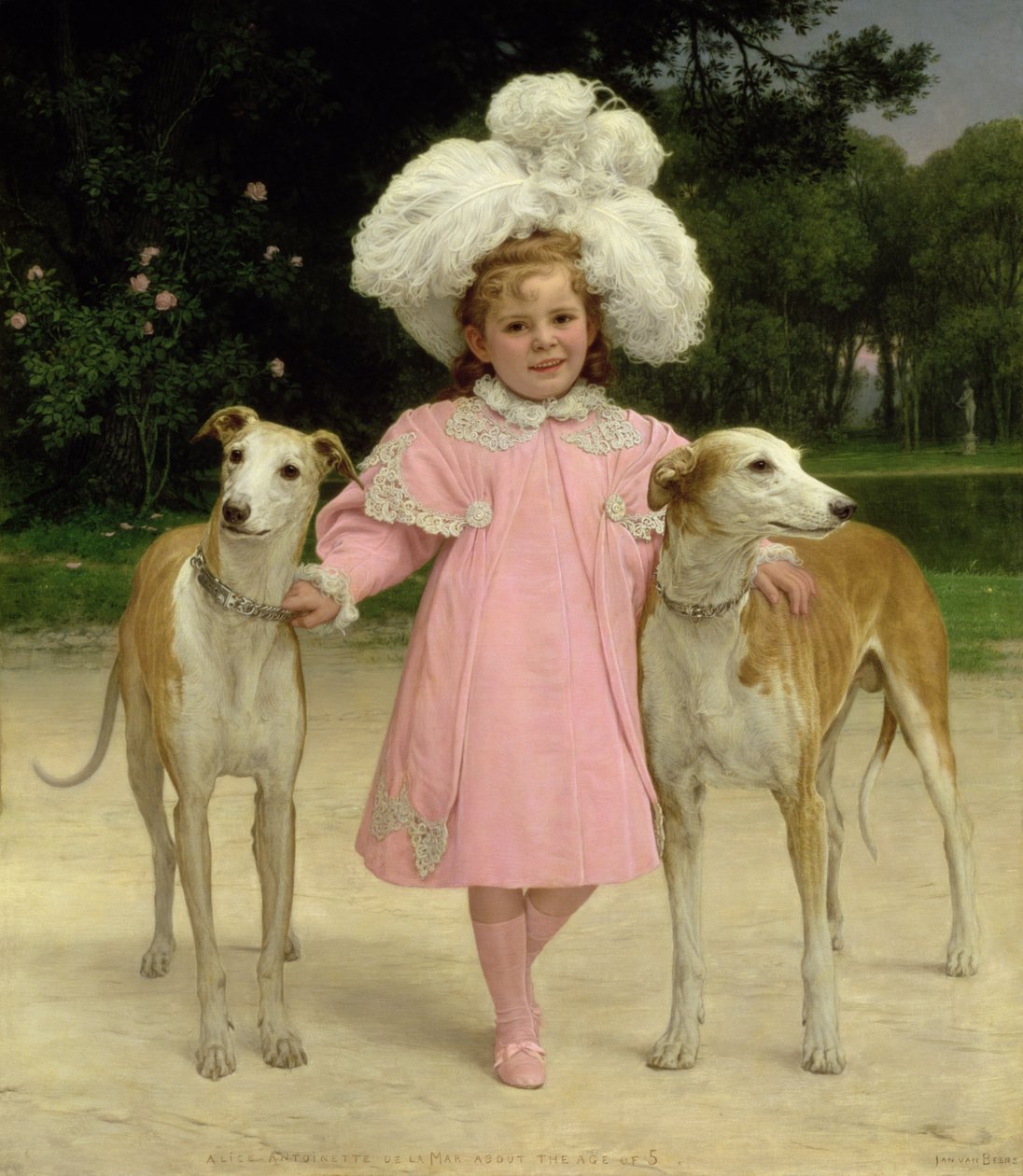 Alice Antoinette de la Mar, fem år gammel av Jan van Beers