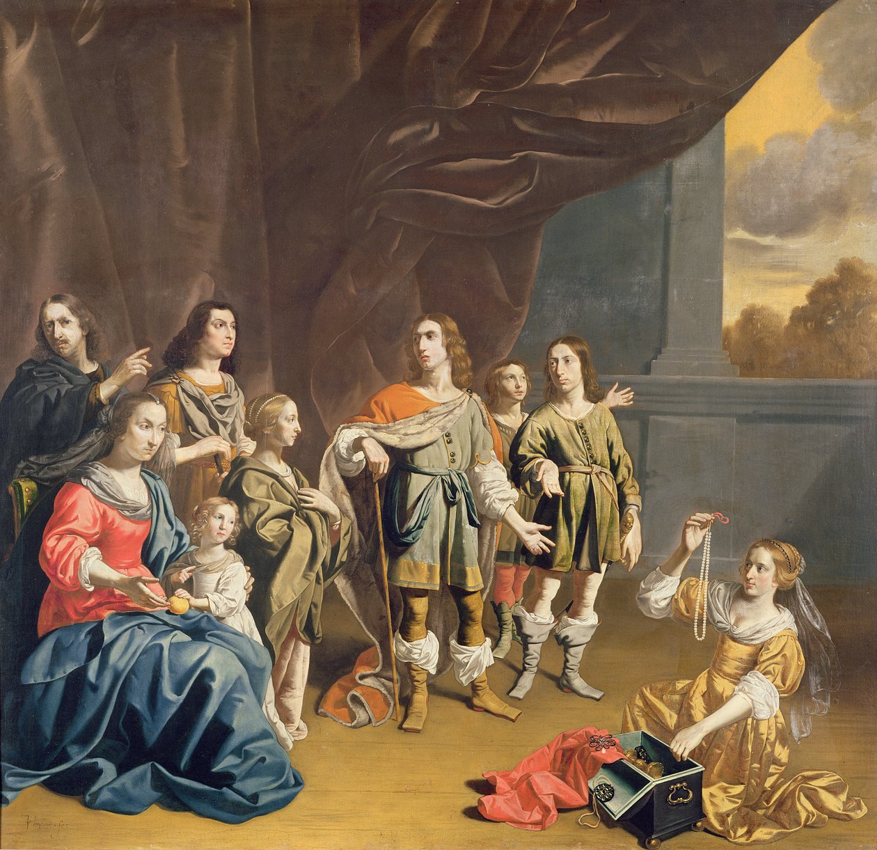 Cornelia og juvelene hennes av Jan van Bijlert or Bylert