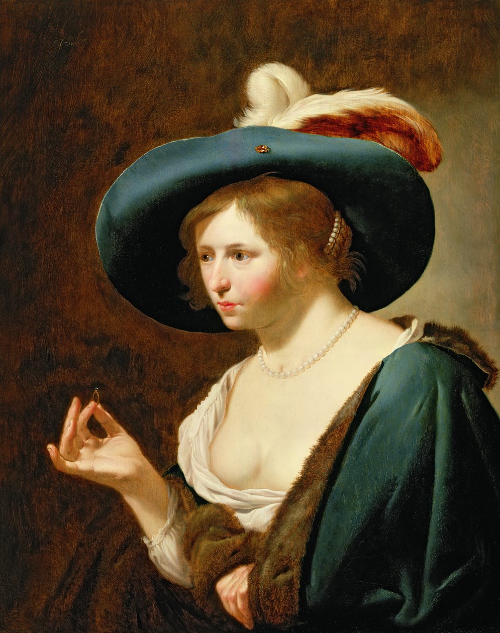 Forlovelsen: The Bride, ca. 1630 (par 42407) av Jan van Bijlert or Bylert