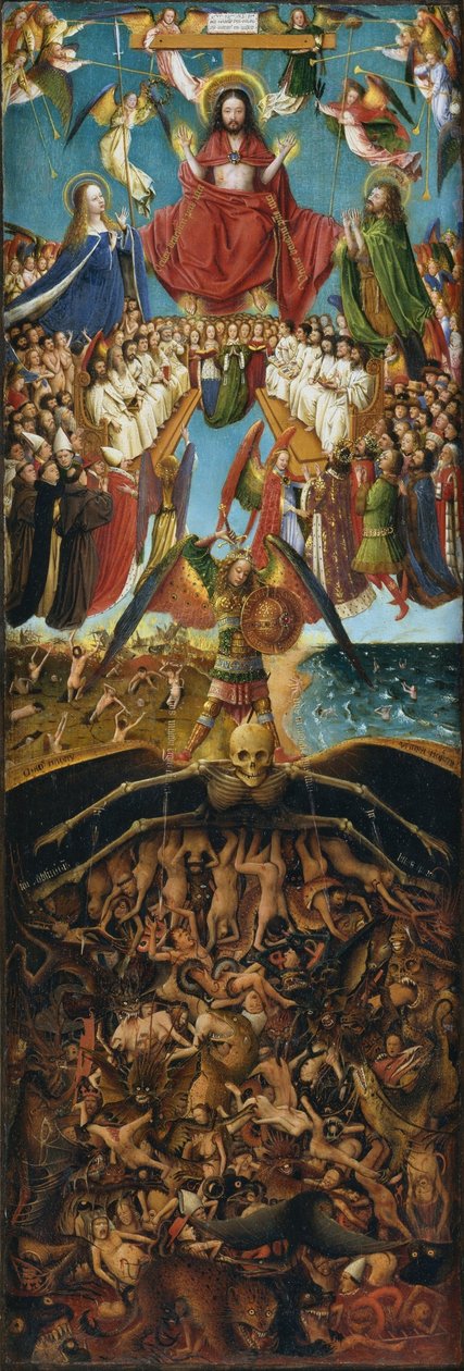 høyre panel av diptyk av Jan van Eyck