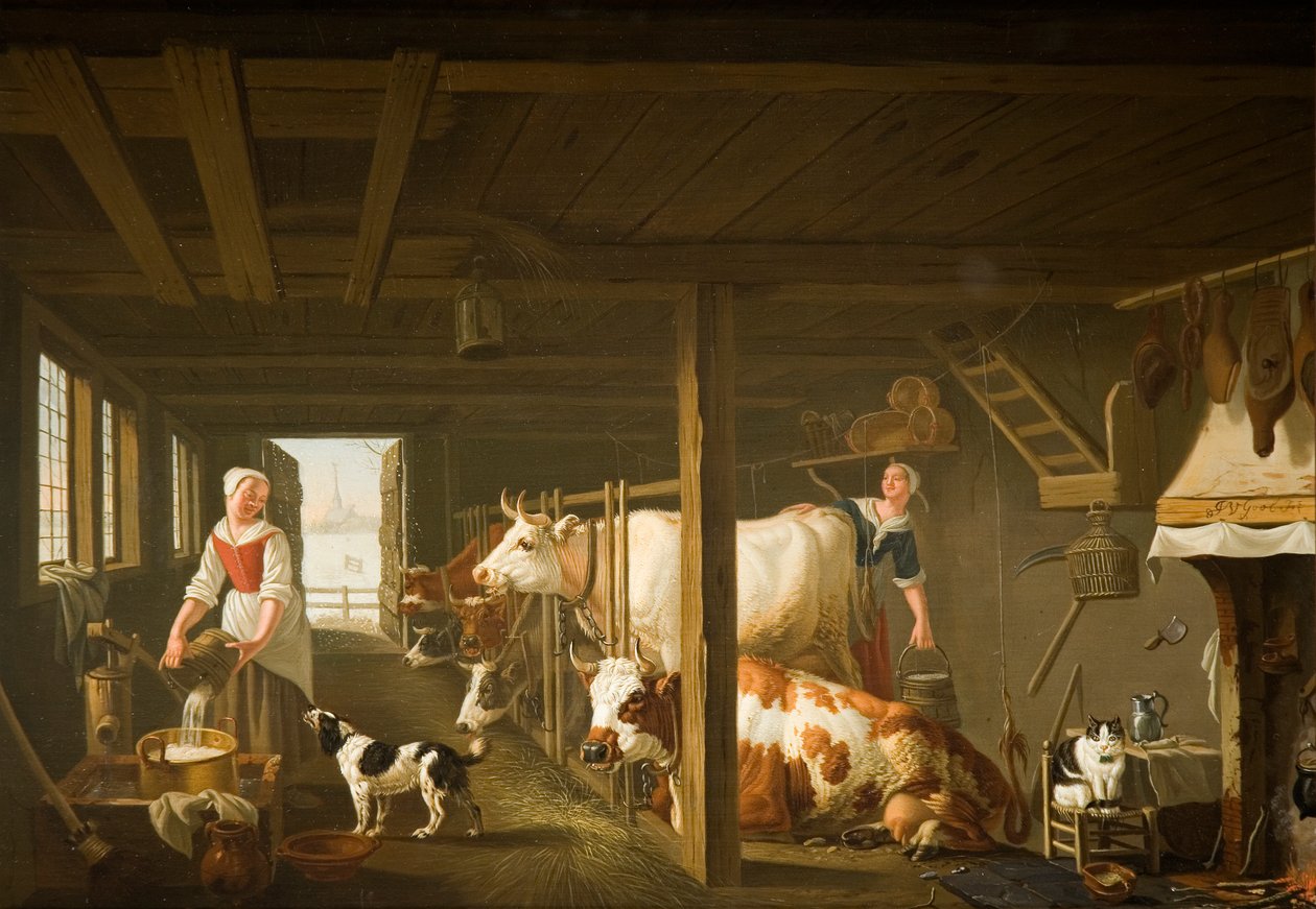 Melking om vinteren av Jan van Gool