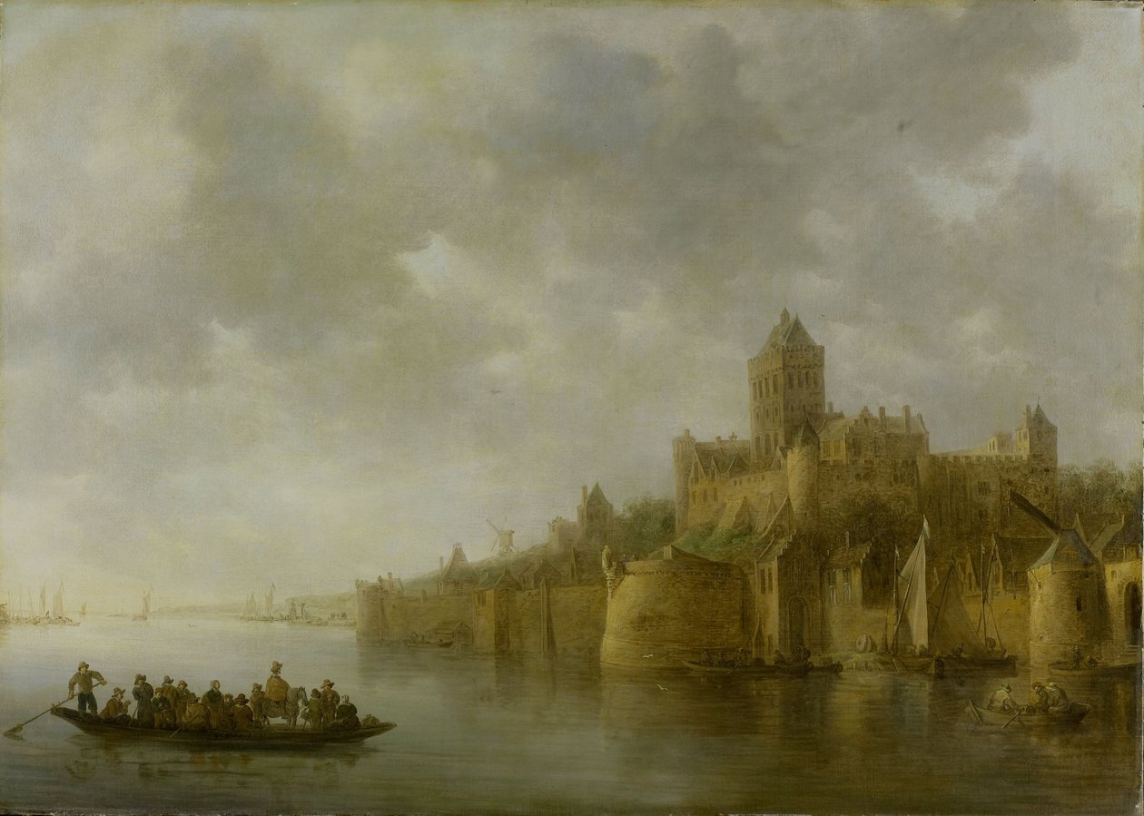 Valkhof i Nijmegen av Jan Josephsz van Goyen